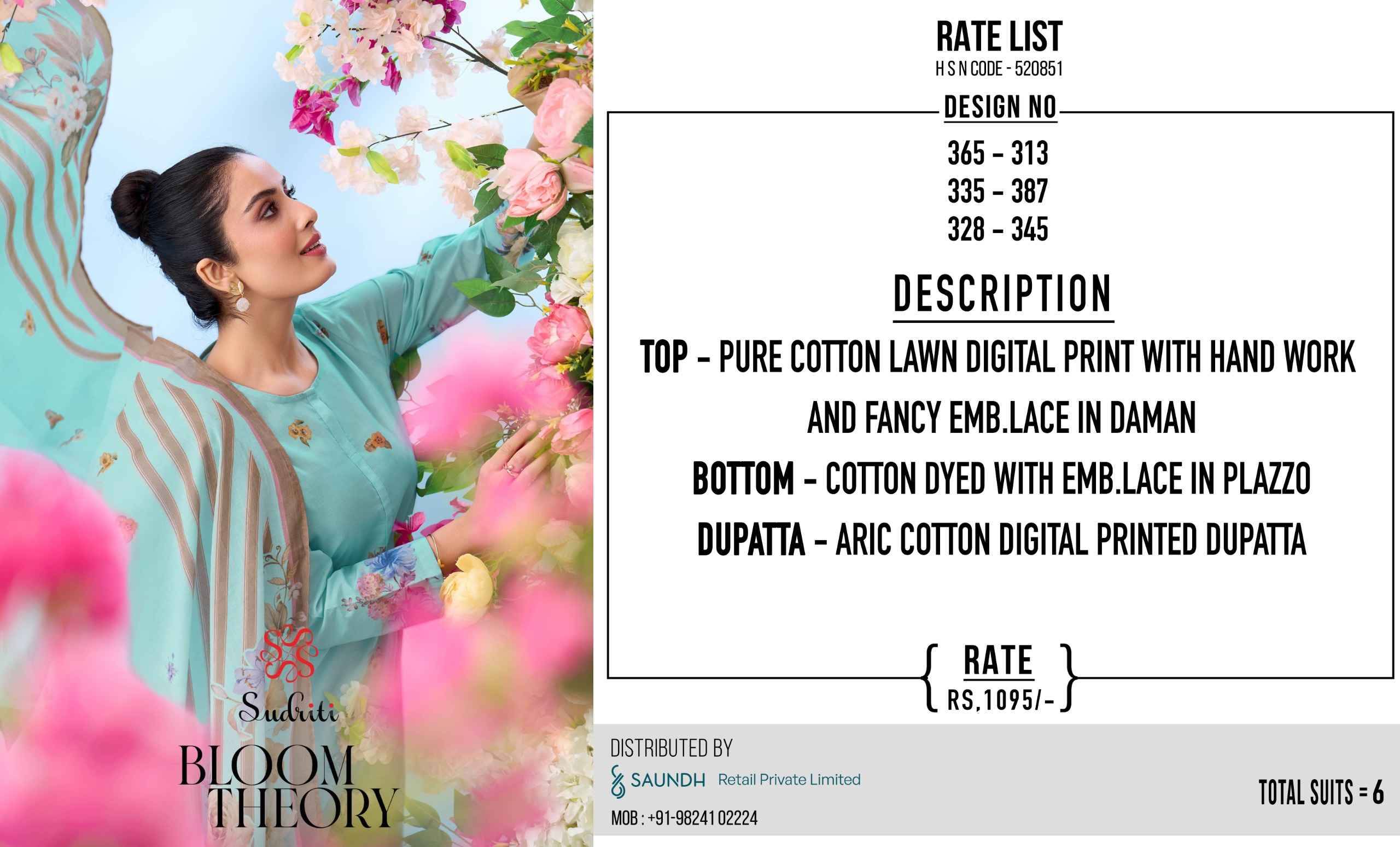 BLOOM THEORY By SUDRITI Beautiful Festive Suits Stylish Colorful Fancy Casual Wear & Ethnic Wear PURE COTTON Dresses At Wholesale Price